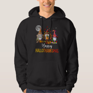Gnomes Lover Halloween Merry Christmas Happy Hallo Hoodie