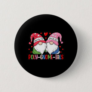 Gnomes Math Pun Teacher Algebra Calculus Valentine Button