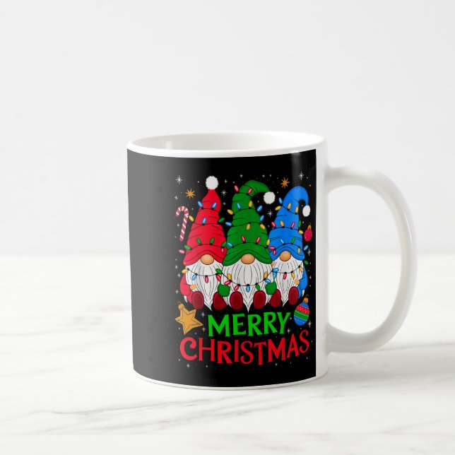 Gnomes Merry Christmas Xmas Matching  Coffee Mug (Right)