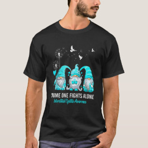 Gnomes One Fights Alone Interstitial Cystitis Awar T-Shirt