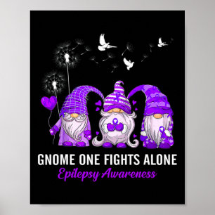 Gnomes One Fights Epilepsy Awareness Alone  Poster