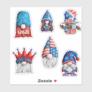 Gnomes Party in the USA Sticker