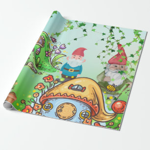 Gnome's Party Wrapping Paper