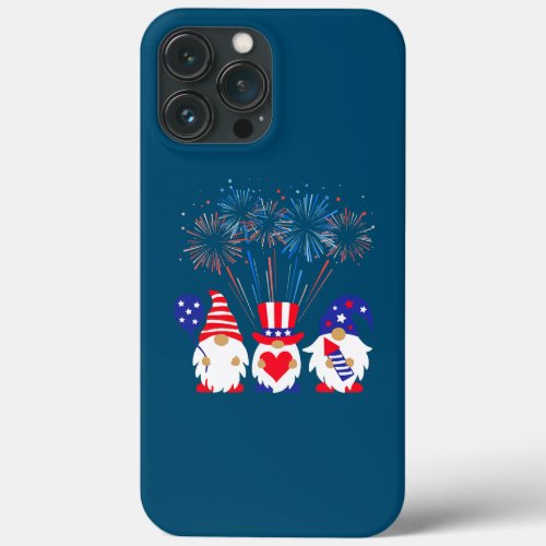 Gnomes Patriotic American Flag Gnomes 4th Of July iPhone 13 Pro Max Case