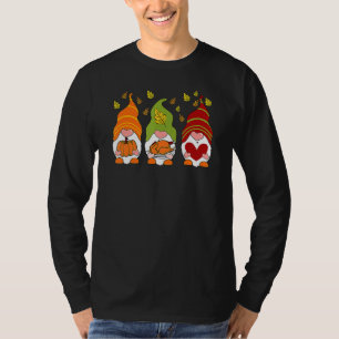Gnomes Pumpkin Turkey Thanksgiving Day Cute Fall A T-Shirt