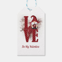 Gnomes Red Love Cute Valentine's day Gift Tags