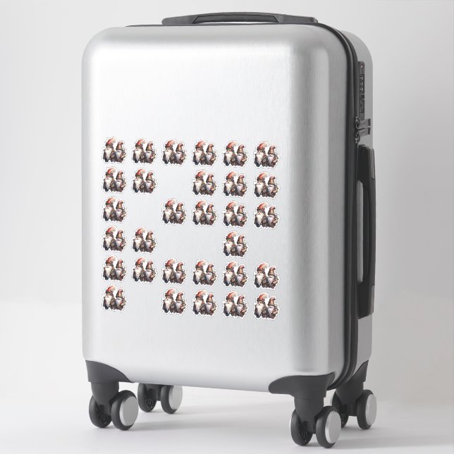 Gnomes Red Steampunk Sticker (Suitcase)