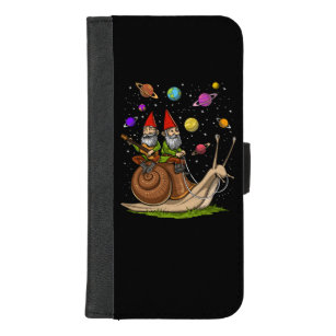 Gnomes Riding Snail iPhone 8/7 Plus Wallet Case