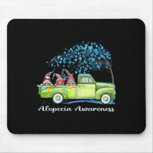 Gnomes Riding Truck Alopecia Awareness  Mouse Pad
