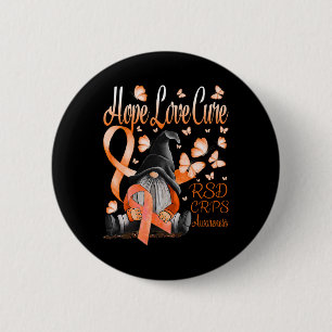 Gnomes RSD CRPS Awareness Hope Love Cure Fighter O Button