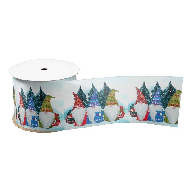 Gnomes Satin Ribbon (Spool)
