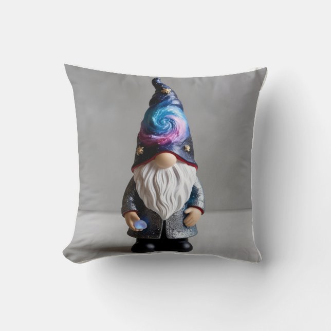 Gnome's Scenic Mother's Day Throw Pillow (Front)