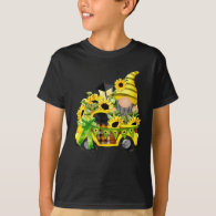Gnomes Sunflower Truck Boy T-Shirt