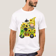 Gnomes Sunflower Truck Men T-Shirt
