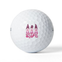 Gnomes Support Squad Breast Cancer Awareness  Golf Balls