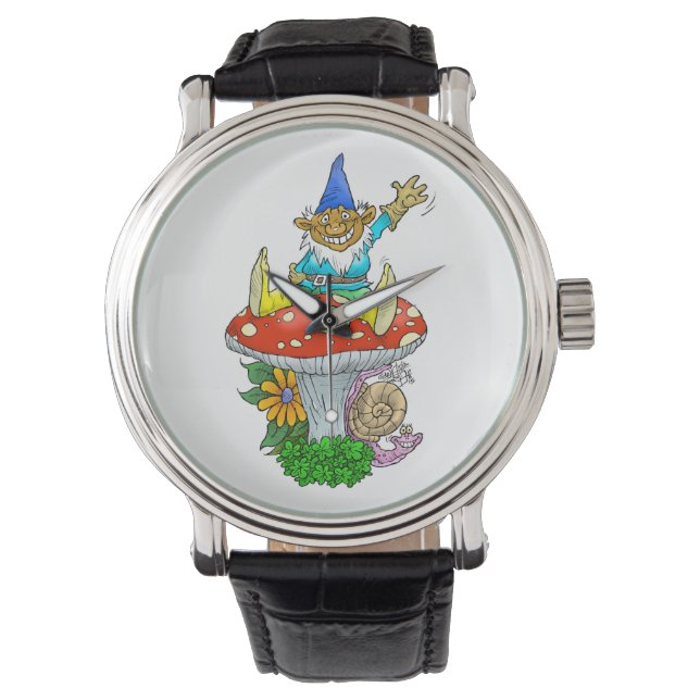 Gnomes tea time. watch (Front)