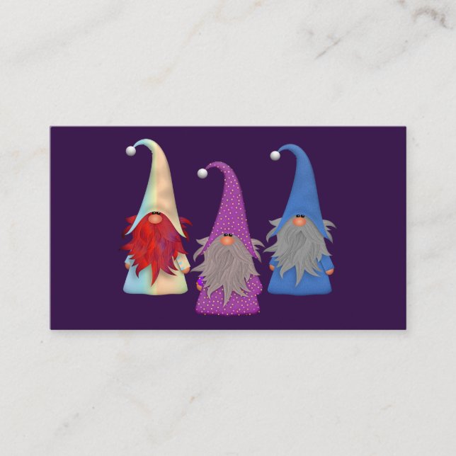 Gnomes Trio Business Card (Front)