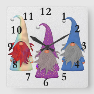 Gnomes Trio Wall Clock