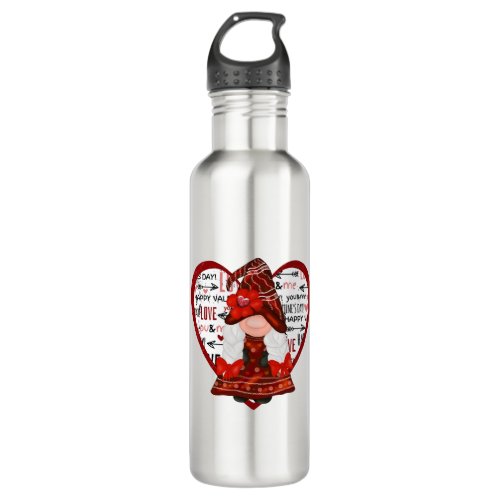 Gnomes Valentine  Stainless Steel Water Bottle