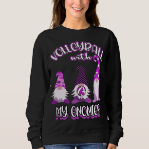 Gnomes Volleyball Player Practice Sweatshirt
