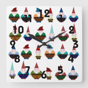 Gnomes Wall Clock