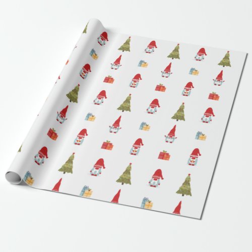 Gnomes Wearing Face Mask Christmas 2020 Wrapping Paper