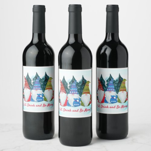 GNOMES WINE LABEL