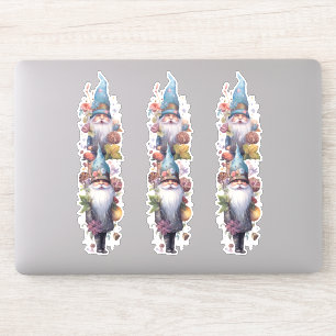 Gnomes with blue hats sticker
