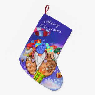Gnomes with Gifts Christmas Stocking