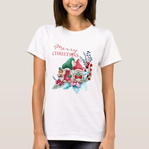 Gnomes With Red And Green Hat T_Shirt