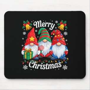 Gnomes Xmas Funny Merry Christmas Gnomes Men Women Mouse Pad
