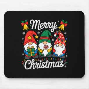 Gnomes Xmas Funny Merry Christmas Gnomes Men Women Mouse Pad