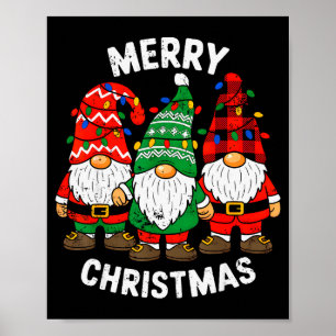 Gnomes Xmas Funny Merry Christmas Squad For Men Wo Poster