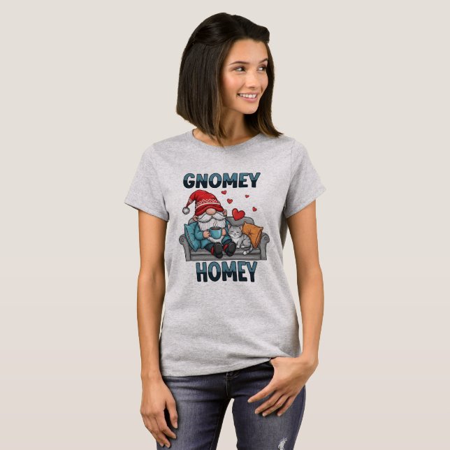 Gnomey homey gnome at home T-Shirt (Front Full)