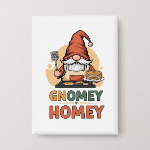 Gnomey homey pancakes design button