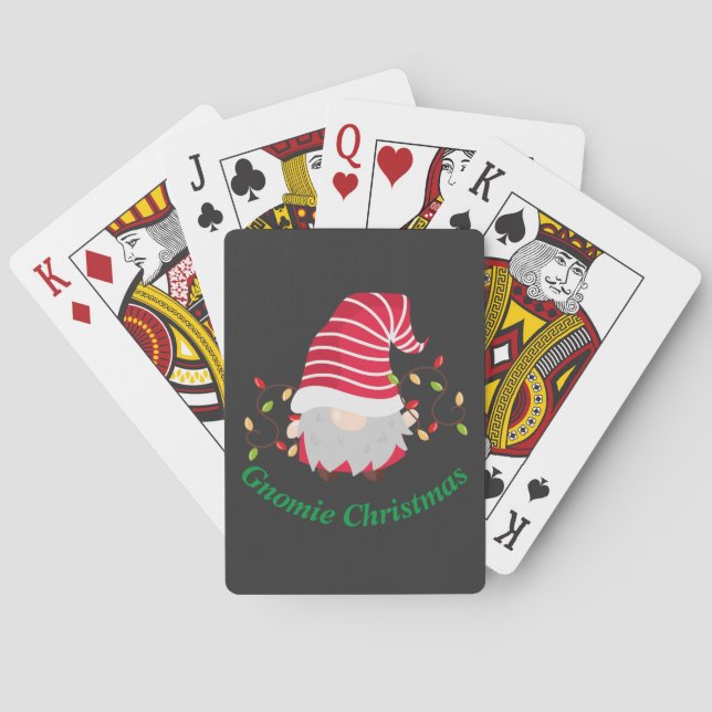 Gnomie Christmas Playing Cards (Back)