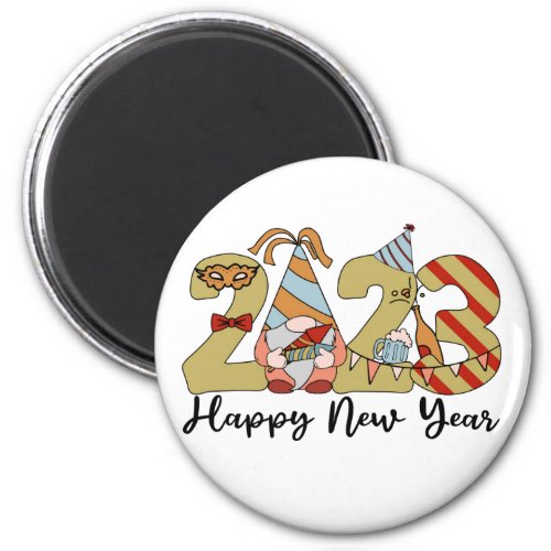 Gnomies 2023  New Year 2023  Happy New Year Magnet