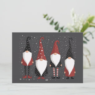 Gnomies Lover Funny Gnome Christmas  Holiday Card
