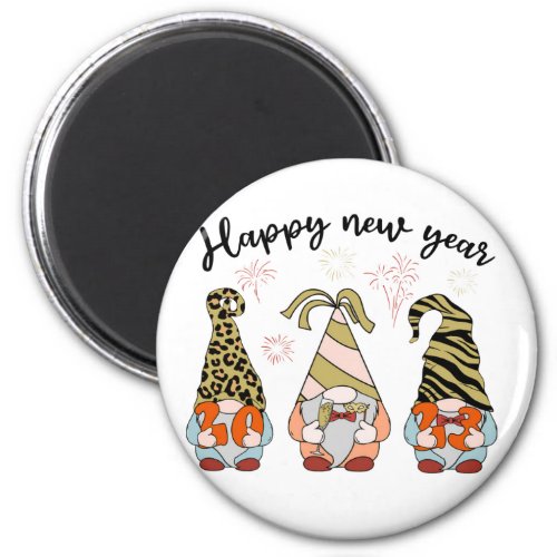 Gnomies New Year  New Year 2023  Happy New Year Magnet