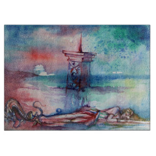 GNOMON AND LADY OF THE LAKE CUTTING BOARD