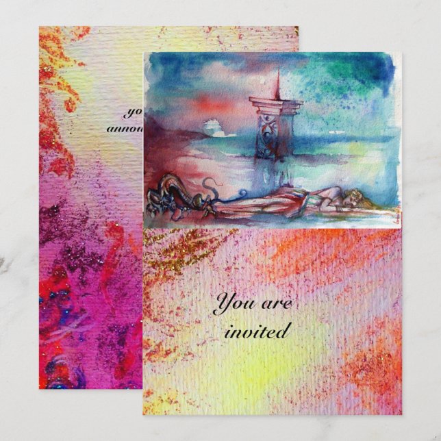 GNOMON AND LADY OF THE LAKE INVITATION (Front/Back)