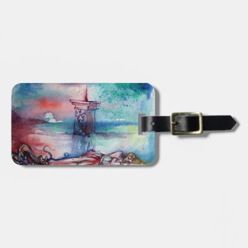 GNOMON AND LADY OF THE LAKE  Parchment Luggage Tag