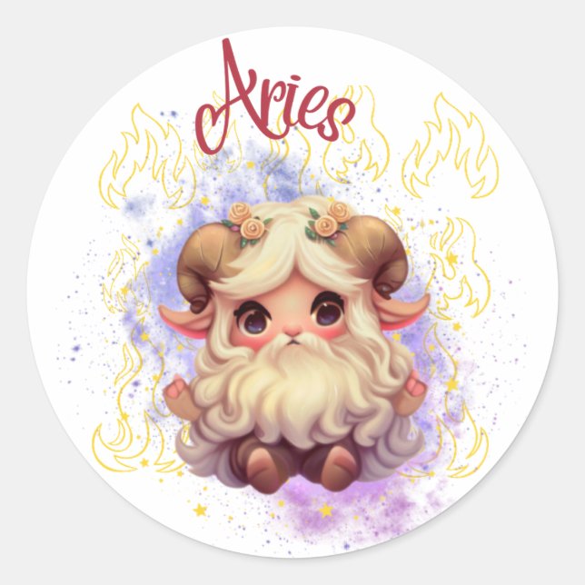Gnomoscope Aries Sticker (Front)
