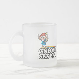 Gnomosexual Frosted Glass Coffee Mug
