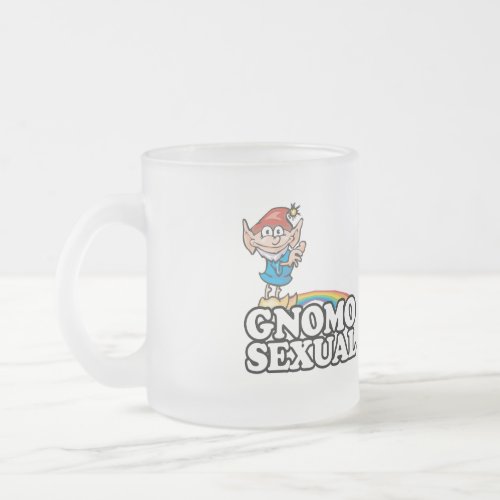 Gnomosexual Frosted Glass Coffee Mug