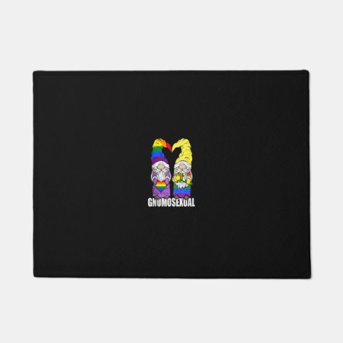 Gnomosexual LGBTQ Gnome for Gay Men Love Pride Gno Doormat