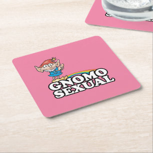 Gnomosexual Square Paper Coaster