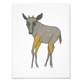 Gnora the Gnu Photo Print