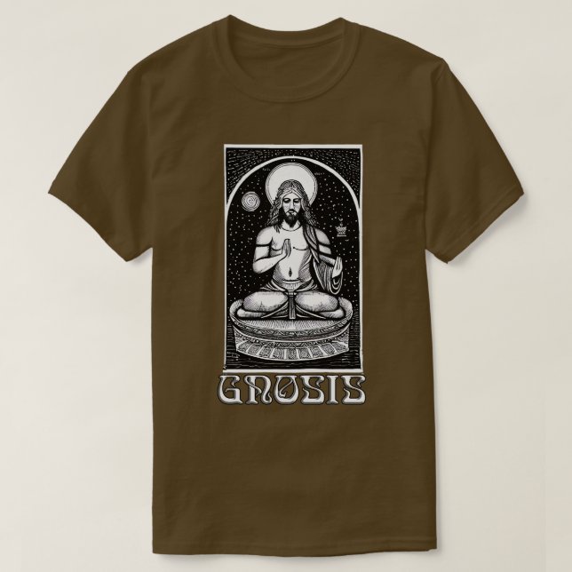 Gnosis Gnostic Christ Meditation T-Shirt (Design Front)