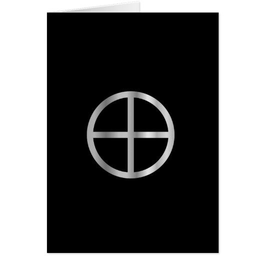 Gnosticism Sun cross Cards (Front)